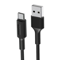  USB kabelis Borofone BX1 Type-C 1.0m black 